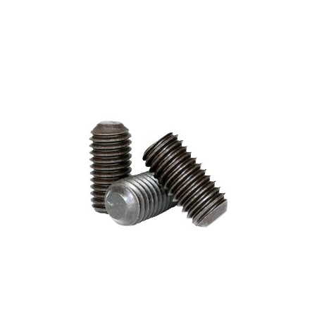 Newport Fasteners Socket Set Screw, Flat Point, 3/8-24 x 1 1/4", Alloy Steel, Black Oxide, Hex Socket , 1500PK 305013-1500